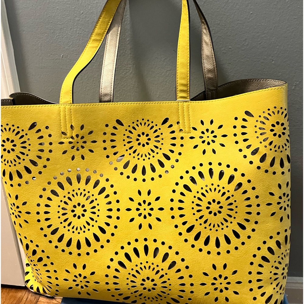 Echo Design reversible leather tote